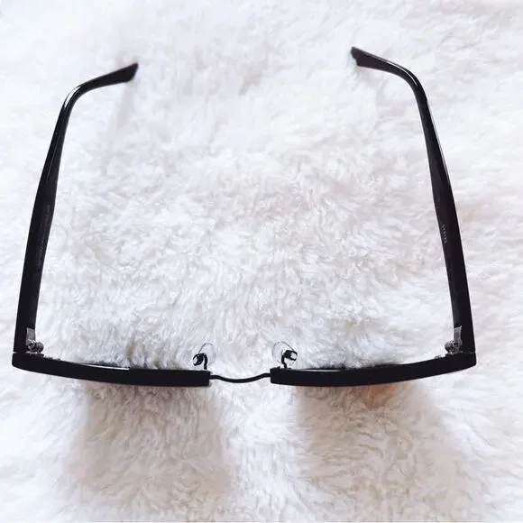 Thalia Black Sleek Modern Sunglasses - Picture 6 of 11